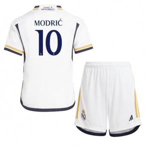 Maillot de foot Real Madrid Luka Modric #10 Domicile enfant 2023-24 Manches Courte (+ pantalon court)